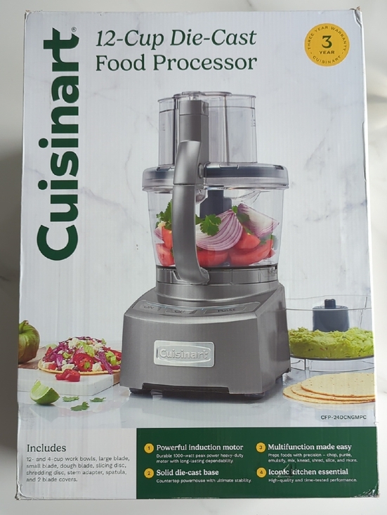 Cuisinart Other - Cuisinart Silver 12-Cup Die-Cast Food Processor